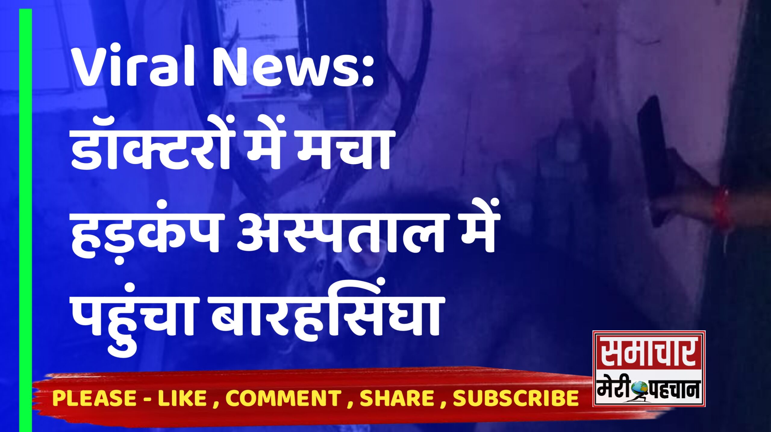 Viral News : डॉक्टरों में मचा हड़कंप , कोटा के अस्पताल परिसर में पहुंचा बारहसिंघा – समाचार मेरी पहचान